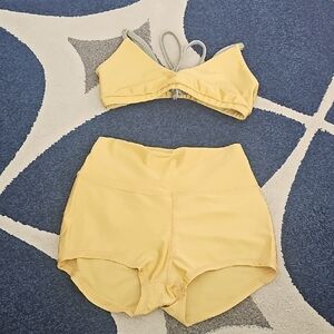 Gold Metallic Dancewear Set